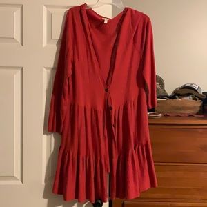 Used Matilda Jane Love Me Tender Cardigan xl small hole by button